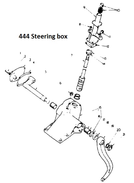 Case International 444 Steering Box